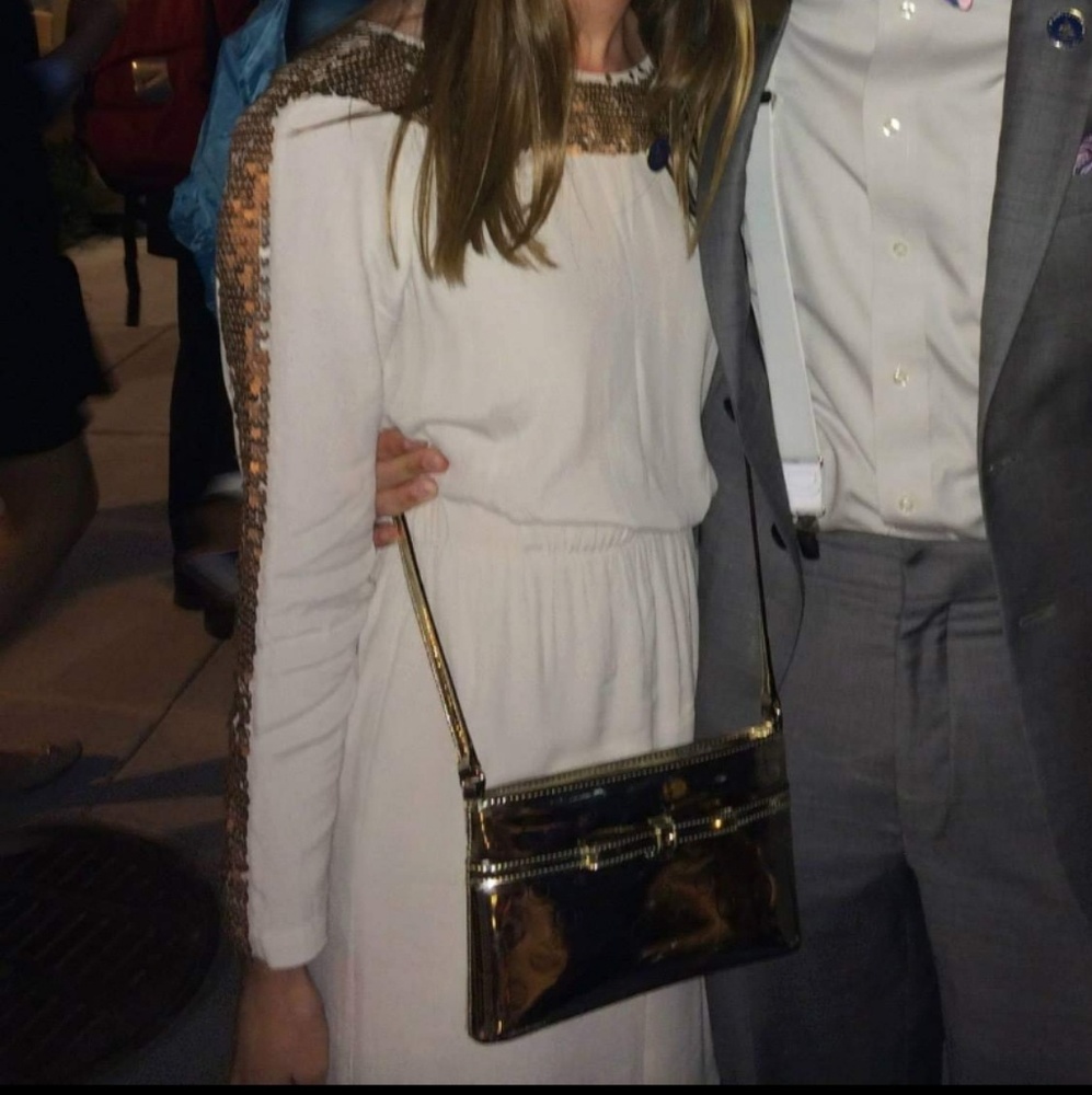 BCBG Maxazria Sequin and Cream Dress